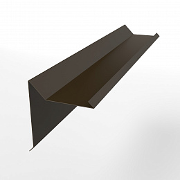 Планка ветровая 0,45 мм (RR 32) двойная завальцовкая, с порошковым покрытием