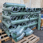 Труба водосточная оцинкованная порошок ф110х1250мм RAL 6000