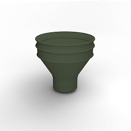 Воронка водосточная ф220х350мм (RAL 6003) водосборная, c порошковым покрытием