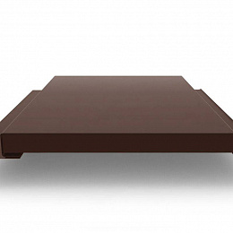 Линеарная панель оцинкованная с полимерным покрытием Т-Г-24хС/20 0,7х347мм RAL 8017