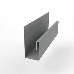 Планка П-образная для забора оцинкованная с порошковым покрытием 0,45мм ширина менее 625 мм RAL 7004