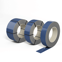 Лента оцинкованная (Штрипс) 0,45 мм (RAL 5023) с полимерным покрытием (полиэстер)