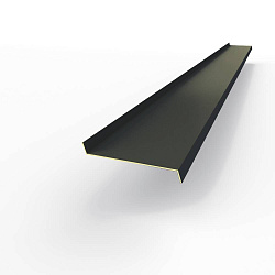 Отлив 0,45мм RAL 7021 оконный оцинкованный c порошковым покрытием