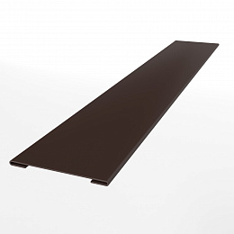 Планка стыковочная для металлосайдинга экобрус оцинкованная с порошковым покрытием 0,45мм ширина менее 625 мм RAL 8017