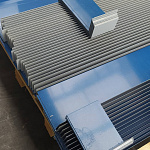 Планка примыкания в накладку для кровли 0,45 мм (RR 32) с порошковым покрытием (ширина менее 625 мм)