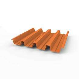 Профнастил Н60 (RAL 2008) 0,65х845мм оцинкованный, с полимерным покрытием (Полиэстер)