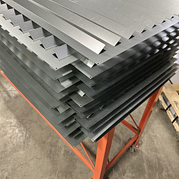 Вентиляционная решетка 400х200 наружная оцинкованная 0.7мм