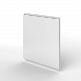 Фасадная металлокассета открытого типа оцинкованная с порошковым покрытием 1,2мм RAL 7047