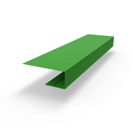 j планка RAL 6018 оцинкованная c порошковым покрытием 0,45мм