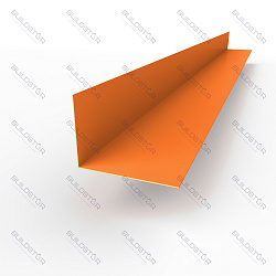 Планка угла внешнего RAL 2008 оцинкованная c порошковым покрытием 0,45мм