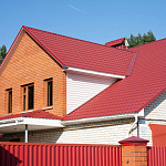 Металлочерепица Монтеррей классик оцинкованная с полимерным покрытием 0.4x1180мм  RAL 3003