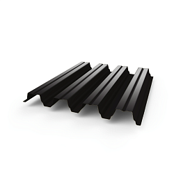 Профнастил Н75 - 0,6 (RAL 8022) с полимерным покрытием (полиэстер)