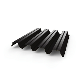 Профнастил Н75 - 0,6 (RAL 8022) с полимерным покрытием (полиэстер)