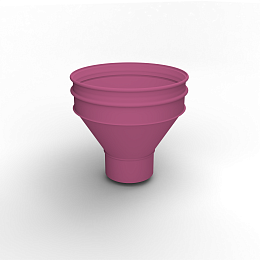 Воронка водосточная ф190х350мм (RAL 4003) водосборная, c порошковым покрытием