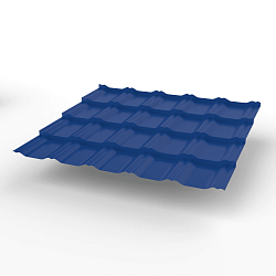 Металлочерепица Kvinta plus оцинкованная с полимерным покрытием 0,45х1210мм RAL 5005