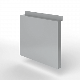 Фасадная металлокассета с иклями оцинкованная с порошковым покрытием 1мм RAL 7004