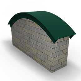 Парапет радиусный 1,2 мм (RAL 6005) полиэстер