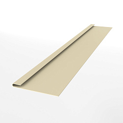 Планка завершающая для металлосайдинга экобрус оцинкованная с порошковым покрытием 0,45мм ширина менее 625 мм RAL 1015