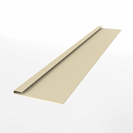 Планка завершающая для металлосайдинга экобрус оцинкованная с порошковым покрытием 0,45мм ширина менее 625 мм RAL 1015