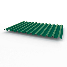 Профнастил С21 0,65х1051мм (RAL 6036) оцинкованный, с полимерным покрытием (полиэстер)