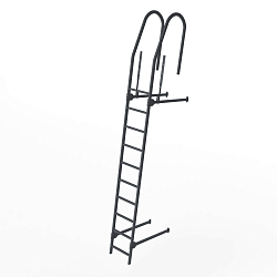 Лестница фасадная 2000мм холоднокатанная сталь с порошковым покрытием RAL 7024