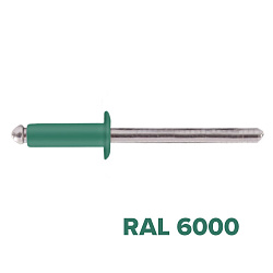 Заклепка 3.2x10 (RAL 6000) A2/A2 вытяжная