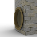 Откос радиусный 0,7 мм (RAL 7008) c порошковым покрытием