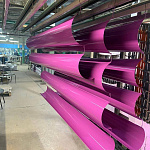 Желоб водосточный оцинкованный с порошковым покрытием ф125х2000мм все цвета RAL