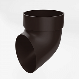 Колено сливное отмёт пвх Grand Line ф87мм RAL 8017