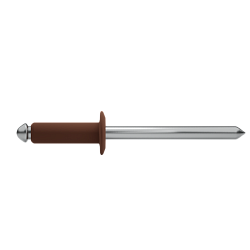 Заклепка 3.2x10 (RAL 8002) A2/A2 вытяжная