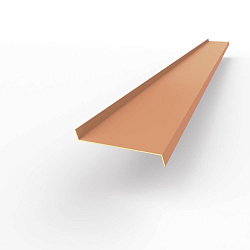 Отлив 0,45мм RAL 3012 оконный оцинкованный c порошковым покрытием