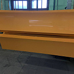 Заборный парапет с капельником плоский П-образный оцинкованный с порошковым покрытием 0,45мм RAL 1018