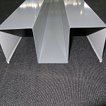 Карнизная планка RAL 6002 оцинкованная с порошковым покрытием 0,7 мм