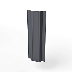 Штакетник прямоугольный оцинкованный с полимерным покрытием 0,45х118мм прямоугольный фигурный RAL 7024