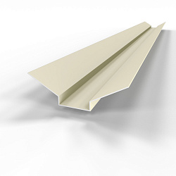 Ендова верхняя фигурная 0,45 мм (RAL 1013) оцинкованная c порошковым покрытием