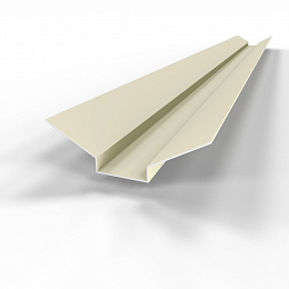 Ендова верхняя фигурная 0,45 мм (RAL 1013) оцинкованная c порошковым покрытием