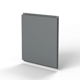 Фасадная металлокассета 795x530 (RAL 9023) открытого типа, с порошковым покрытием 0,7 мм