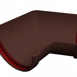 Угол 135 гр. водосточного желоба пвх Grand Line ф120мм RAL 8017