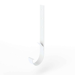 Крепление желоба водосточного короткое c порошковым покрытием ф180x350мм RAL 9003