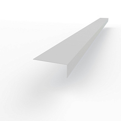 Лобовая планка (RAL 7047) оцинкованная, с порошковым покрытием 0,45 мм