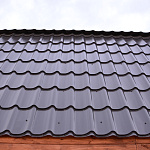 Металлочерепица Монтеррей классик оцинкованная с полимерным покрытием 0.4x1180мм  RAL 8004