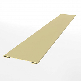 Планка стыковочная для металлосайдинга экобрус оцинкованная с порошковым покрытием 0,45мм ширина менее 625 мм RAL 1014