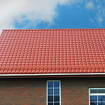 Металлочерепица Quadro profi оцинкованная с полимерным покрытием 0,45х1159мм RAL 8004