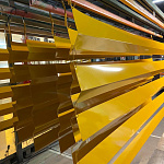 Отлив 0,5 мм RAL 1003 оконный оцинкованный c порошковым покрытием