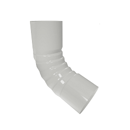 Колено водосточное с полимерным покрытием Металлпрофиль ф150мм RAL 9003