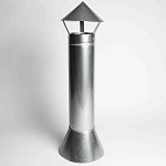 Зонт вытяжной вентиляционный оцинкованный с трубой 625мм и юбкой ф110мм