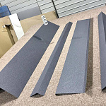 Ендова нижняя плоская 0,45 мм (RAL 1014) оцинкованная c полимерным покрытием