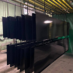 Отлив 0,7 мм RAL 9004 оконный оцинкованный c порошковым покрытием