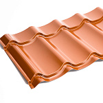 Металлочерепица Монтеррей классик оцинкованная с полимерным покрытием 0.5x1180мм  RAL 8017