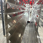 Вентиляционная решетка 100x100 наружная оцинкованная 0.45мм